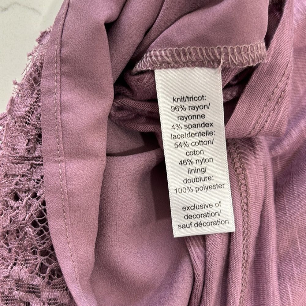 Maurice’s | Purple Pink Lace Women’s Tank Top Sleeveless Blouse Size S - Picture 13 of 15
